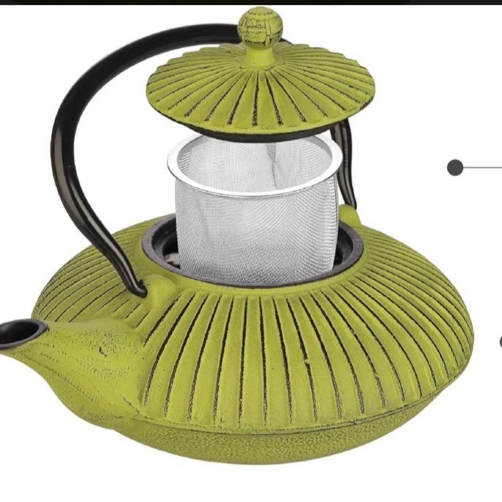 NIB Authentic Ibili Japanese Cast Iron TeaPot   
780ml, Filter, Color:Leaf Green